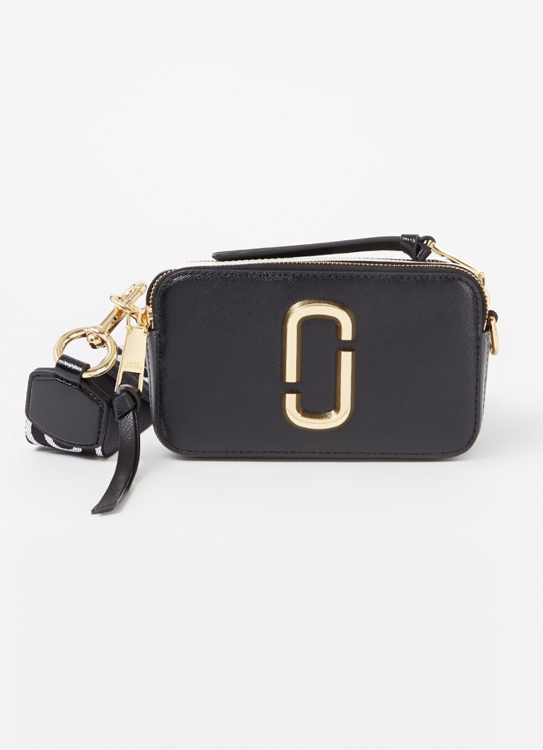 Marc Jacobs The Snapshot crossbodytas van leer • Zwart • deBijenkorf.be