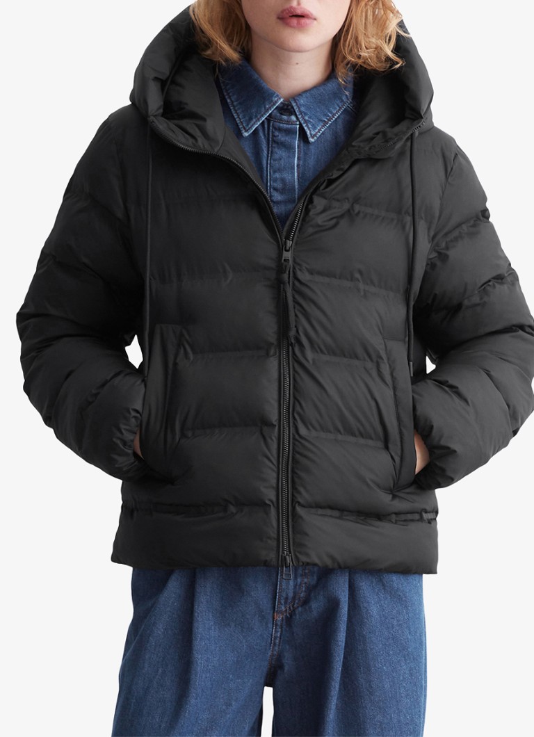 Marc O'Polo Denim - Gewatteerd jack met steekzakken - Zwart