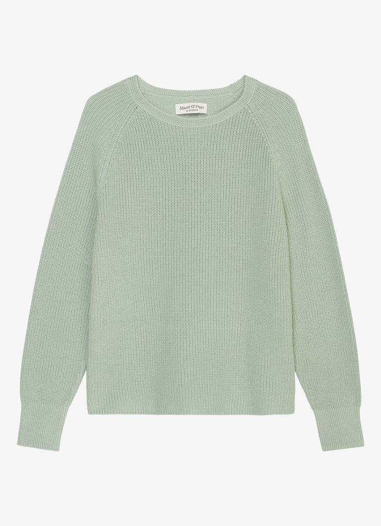 Marc O'Polo - Fijngebreide pullover met structuur - Mint