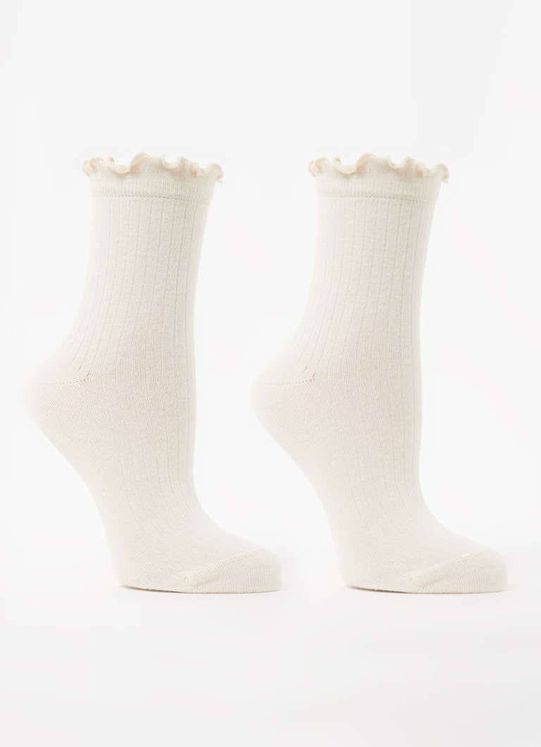 MarcMarcs - Mikkie sokken in 2-pack - Creme