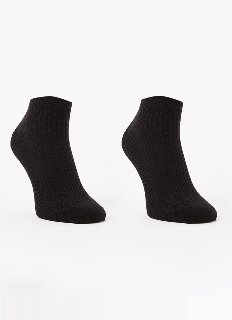 MarcMarcs - Sneaker sokken 2-pack - Zwart