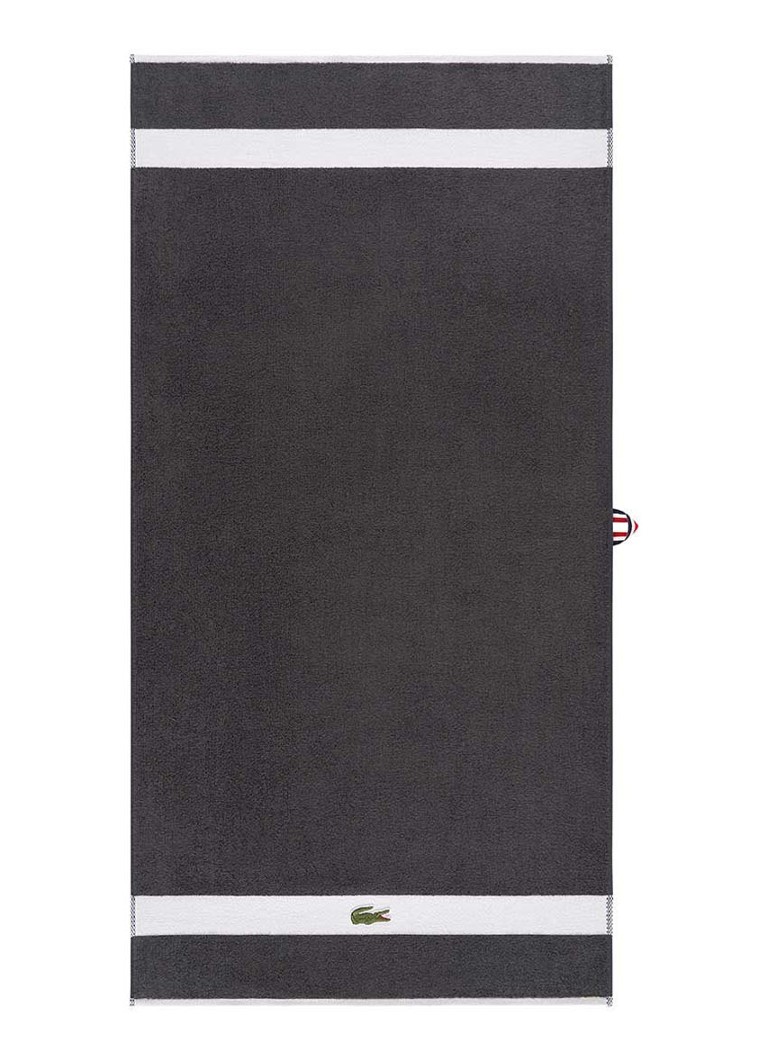 undefined - Marine badhanddoek van biologisch katoen - 90 x 150 cm - Zwart