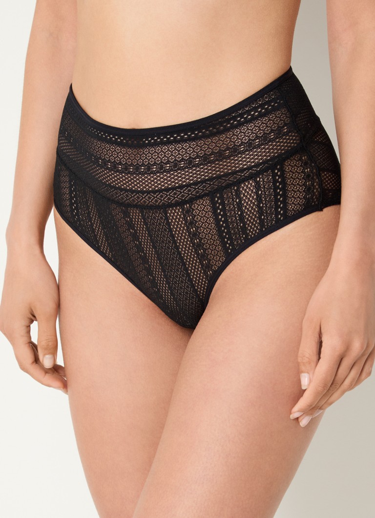 Marlies Dekkers - Anaisha high waisted slip van kant - Zwart