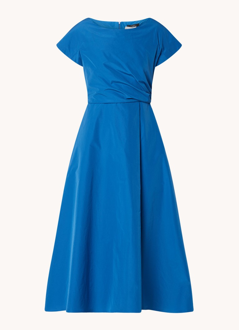 MaxMara Orata midi A-lijn jurk in katoenblend • Blauw • 