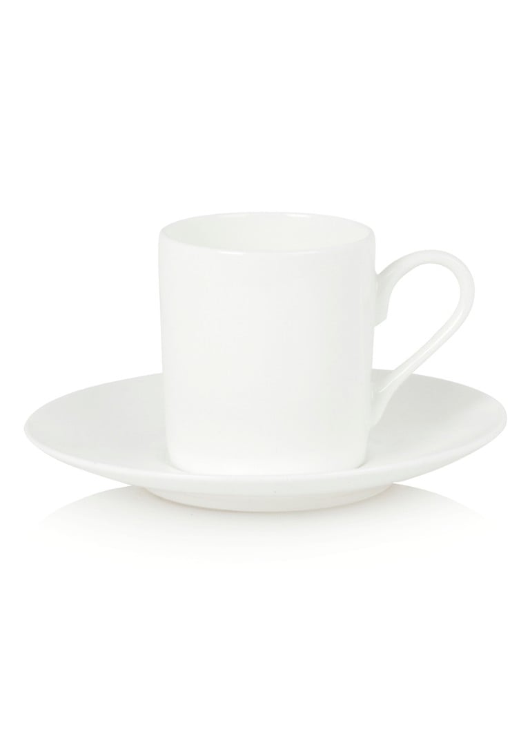 Maxwell & Williams - Cashmere espressokop en schotel set van 2 - Gebroken wit