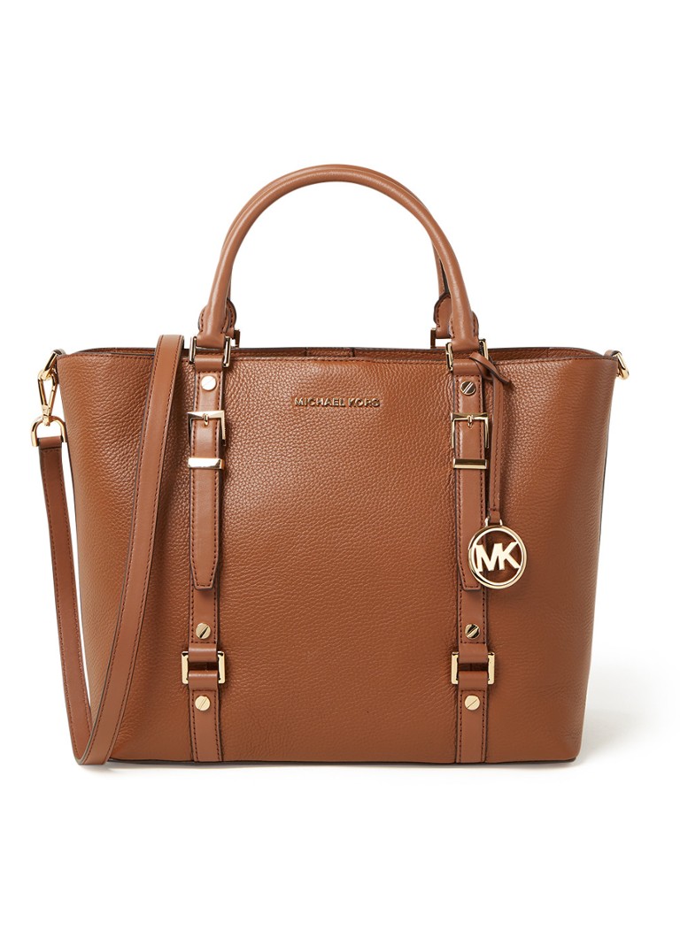 Michael Kors Bedford Legacy Large sac à main en cuir • Cognac • de