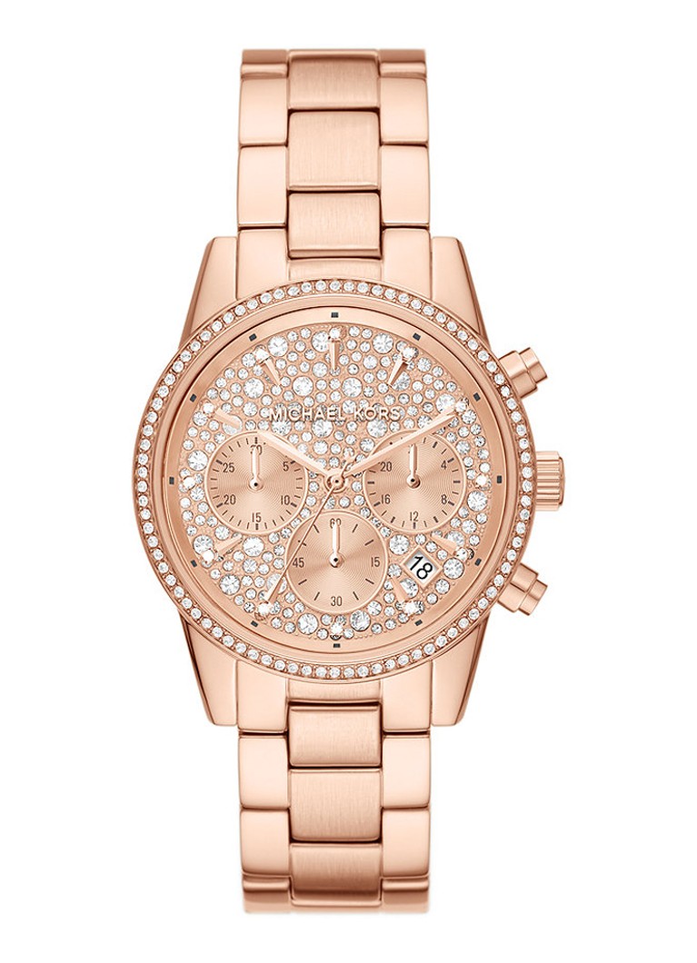 Michael Kors - Ritz horloge MK7302 - Roségoud