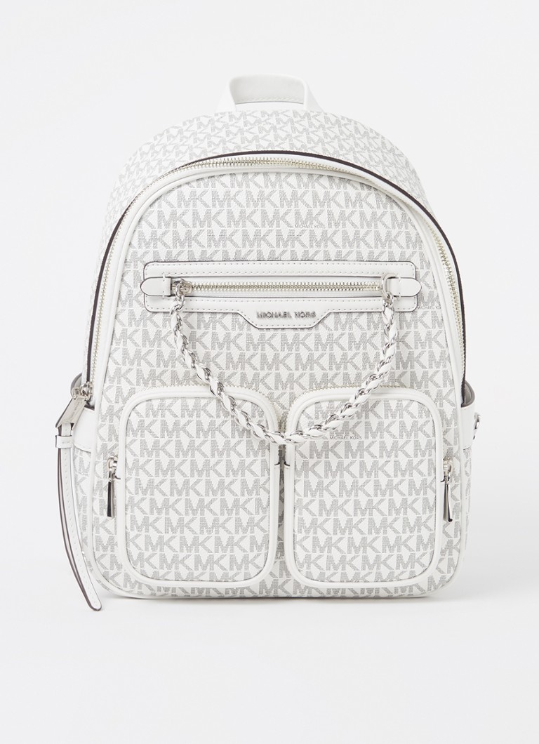 Michael Kors - Sac à dos Elliot en cuir avec imprimé logo - Blanc
