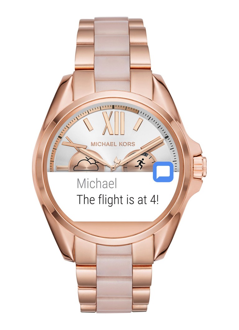 michael kors smartwatch text messages iphone
