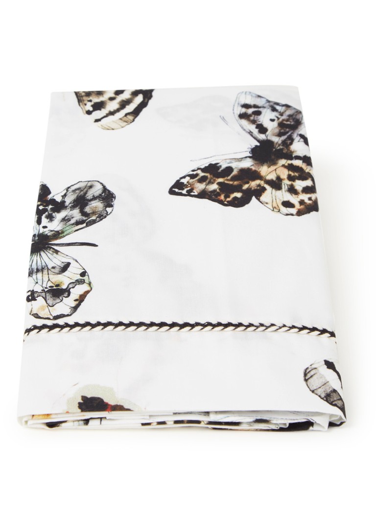 Mies & Co - Drap de lit de bébé Fika Butterfly 80 x 100 cm - Blanc