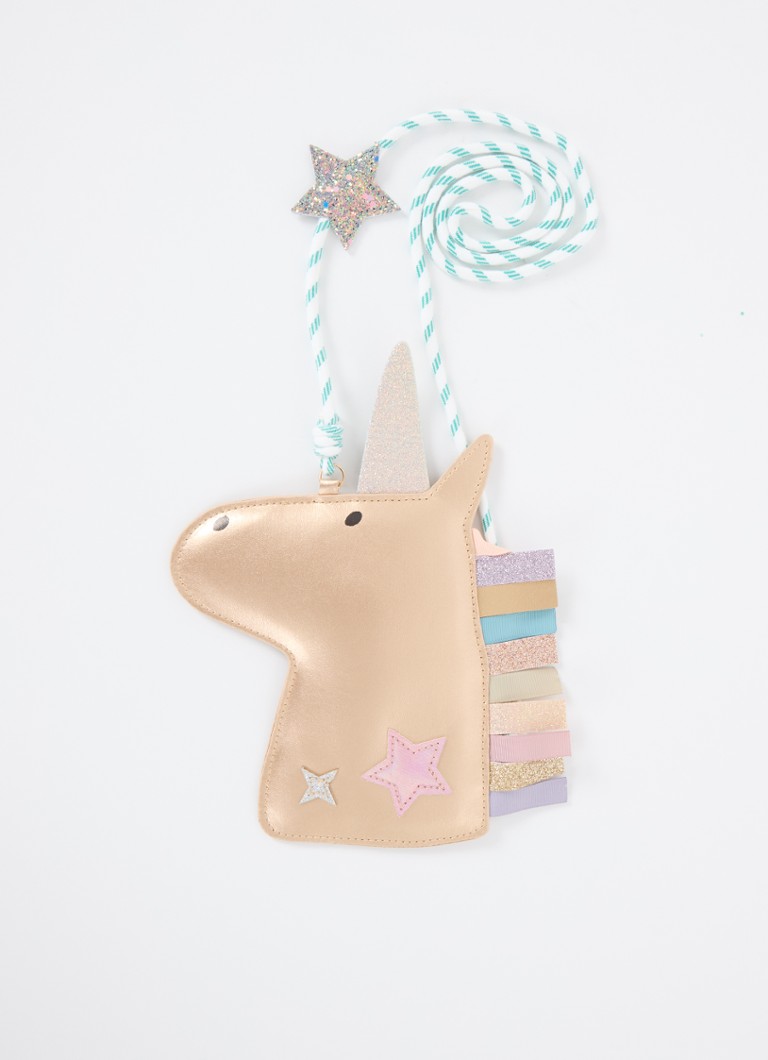 Mimi & Lula - Unicorn crossbodytas met glitter - Goud