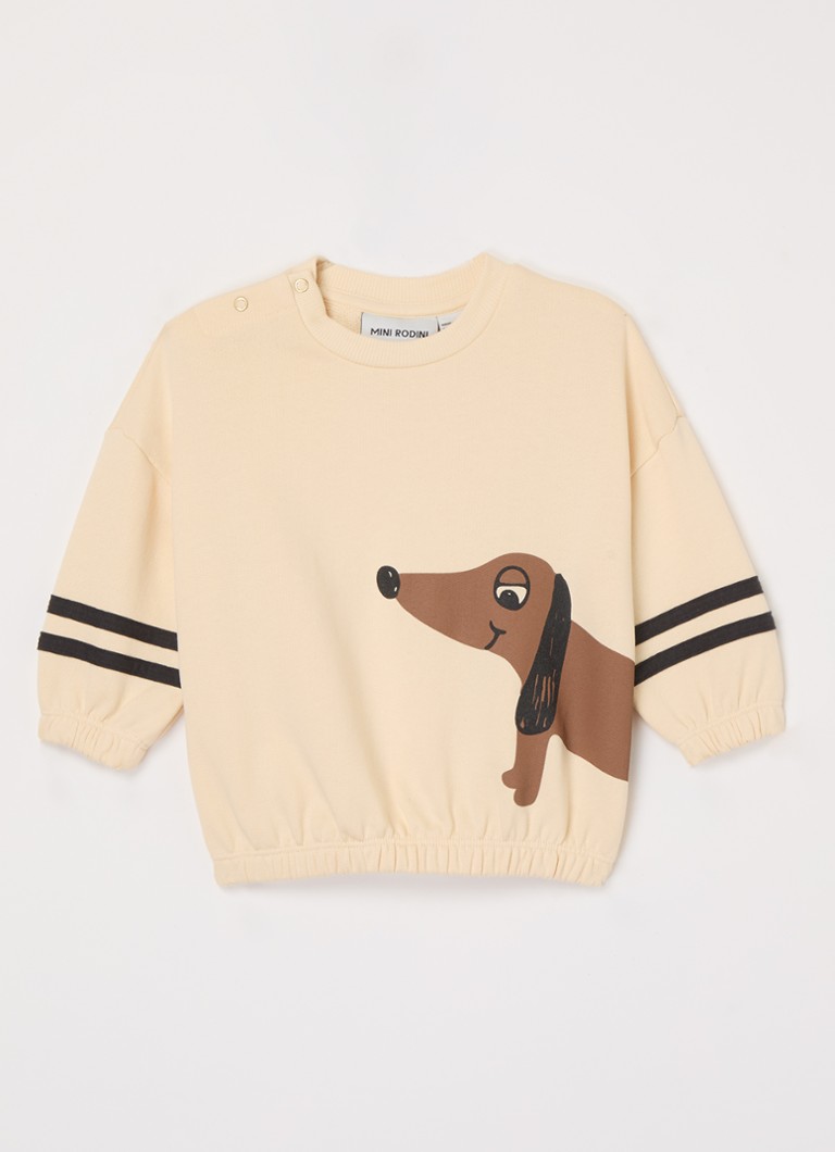Mini Rodini - Dog sweater van biologisch katoen - Ivoor