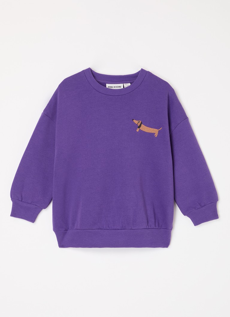Mini Rodini - Dog sweater van biologisch katoen - Paars