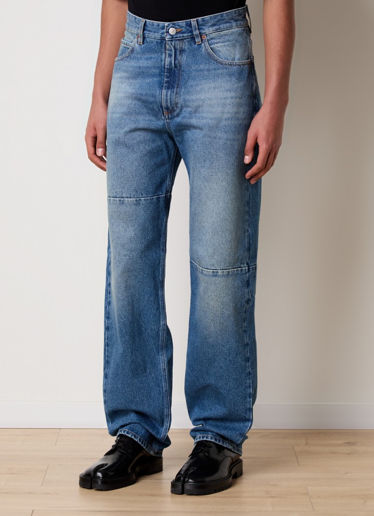 MM6 - Straight leg jeans met medium wassing - Indigo