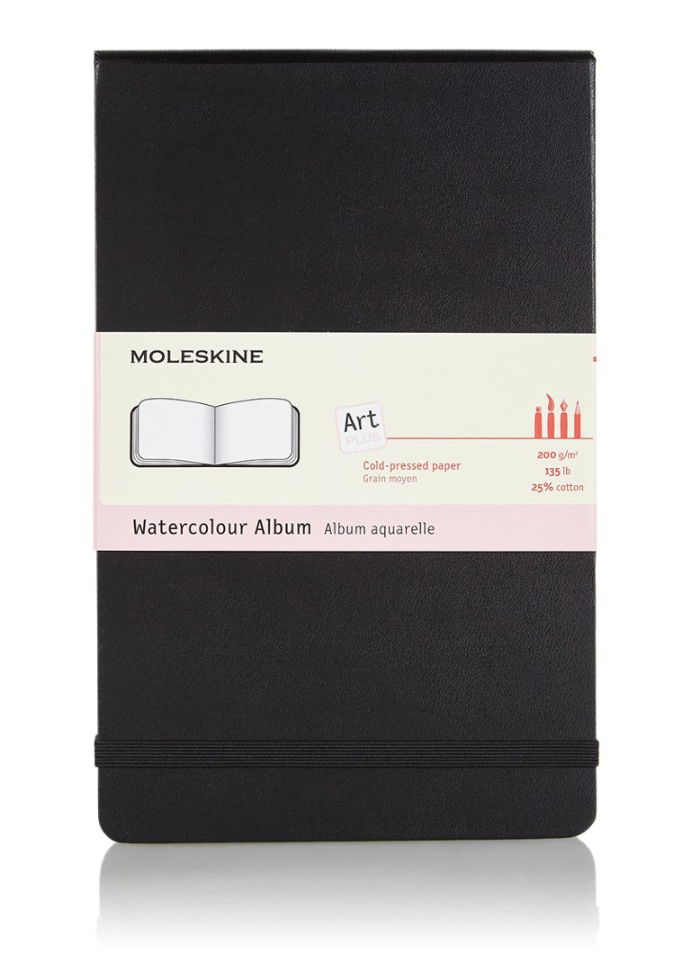 Moleskine - Art Plus Watercolour Album schetsboek 21 x 13 cm - Noir
