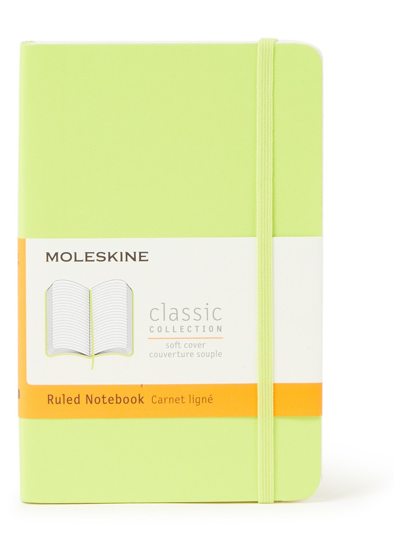 Moleskine - Classic Pocket gelinieerd notitieboek - Neongroen