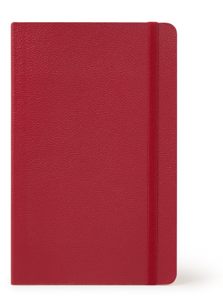 Moleskine - Nb le leather l  ruled sc  red - Rood