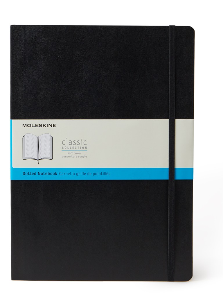 Moleskine Notebook A4 Dotted Soft Cover • Zwart • deBijenkorf.be