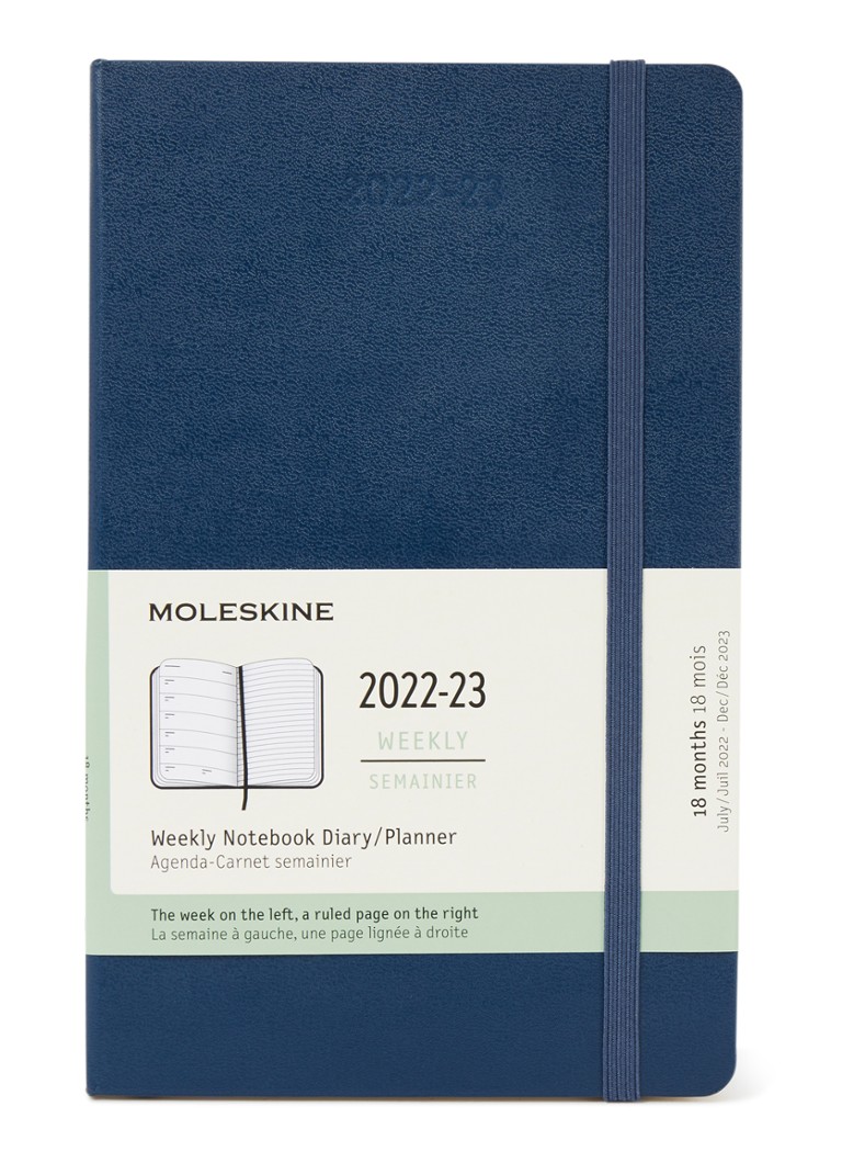 Moleskine - Weekly Notebook agenda 2022-2023 - Donkerblauw