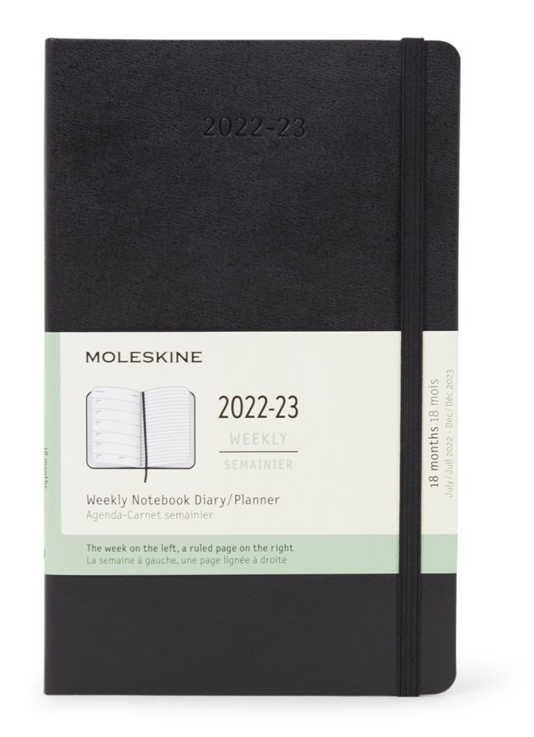 Moleskine - Weekly Notebook agenda 2022-2023 - Zwart
