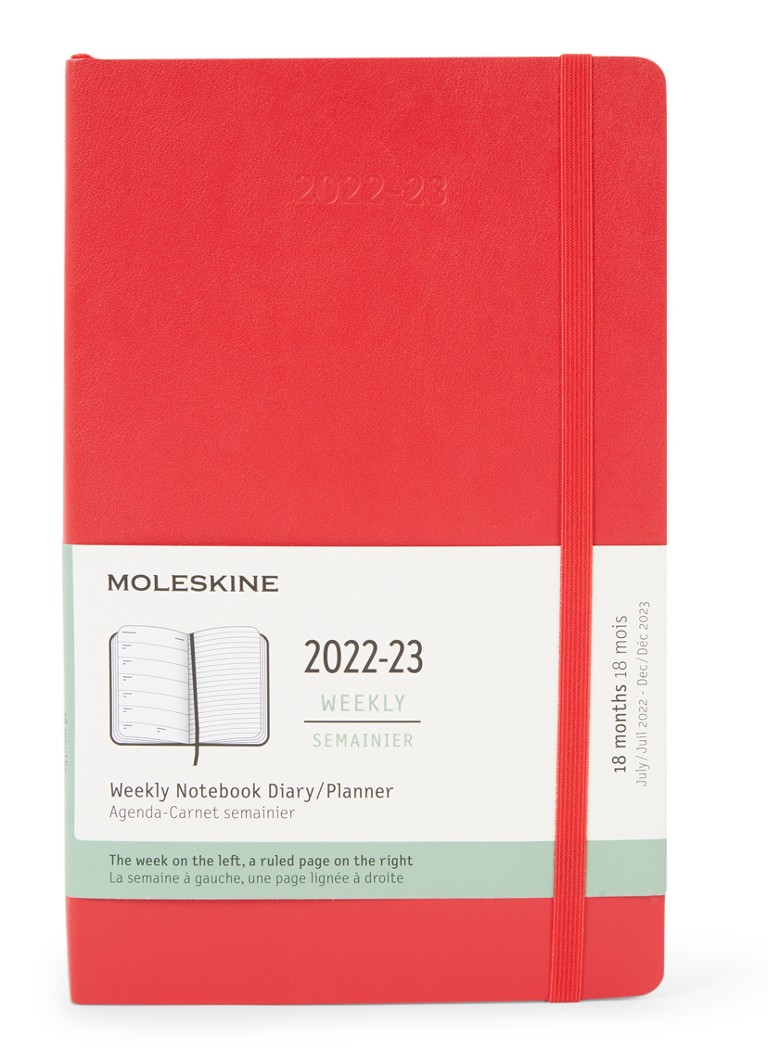 Moleskine - Weekly Notebook agenda 2022-2023 - Rood