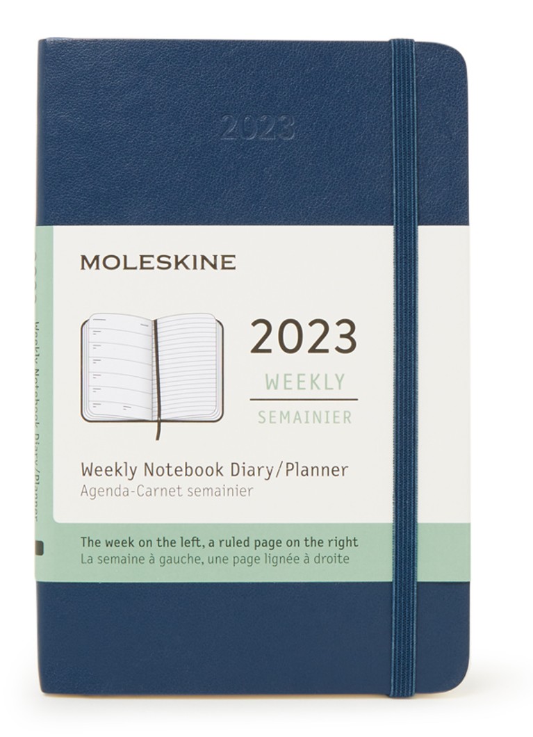 Moleskine Weekly Notebook agenda 2023 • Donkerblauw • deBijenkorf.be