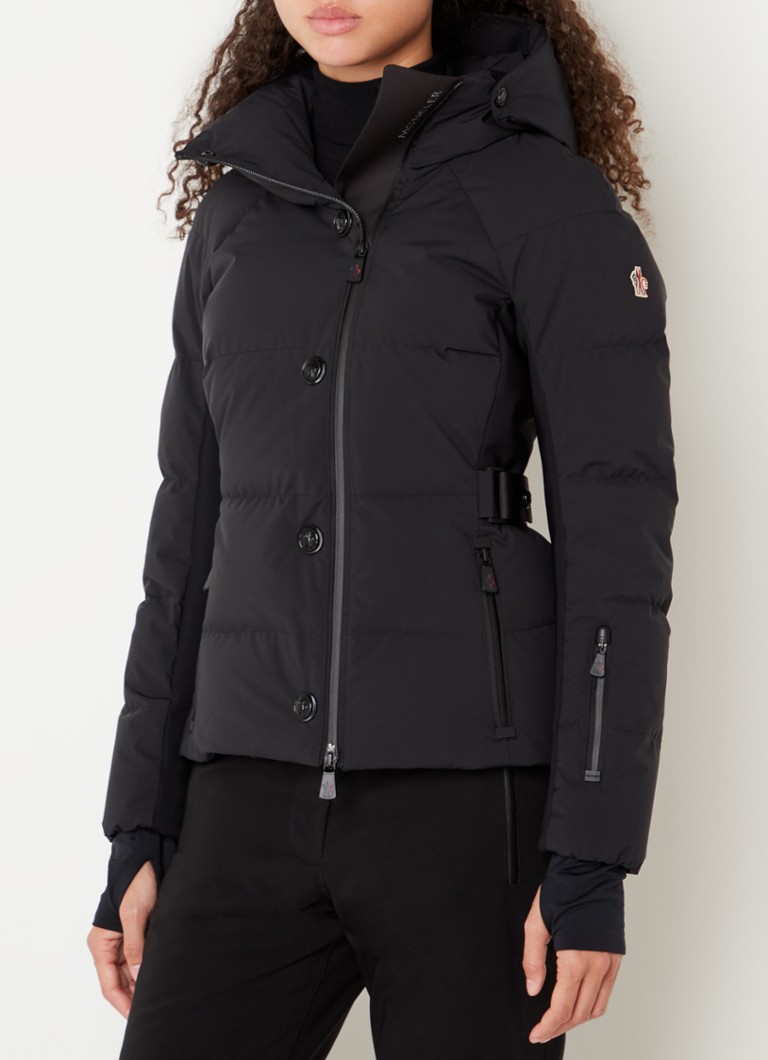 vorst buis kruipen Moncler Guyane ski-jas met donsvulling en afneembare capuchon • Zwart •  deBijenkorf.be