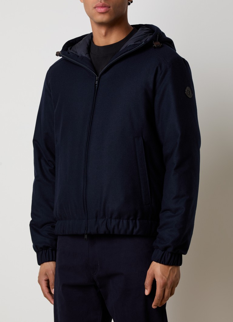 Moncler - Torrani bomberjack met capuchon - Donkerblauw