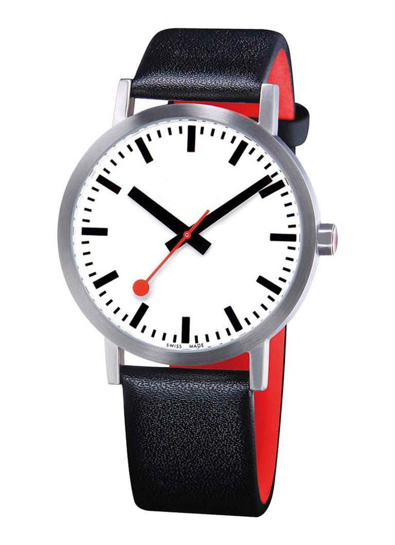 Mondaine - Classic Pure horloge M660.30360.16OM - Zilverkleurig