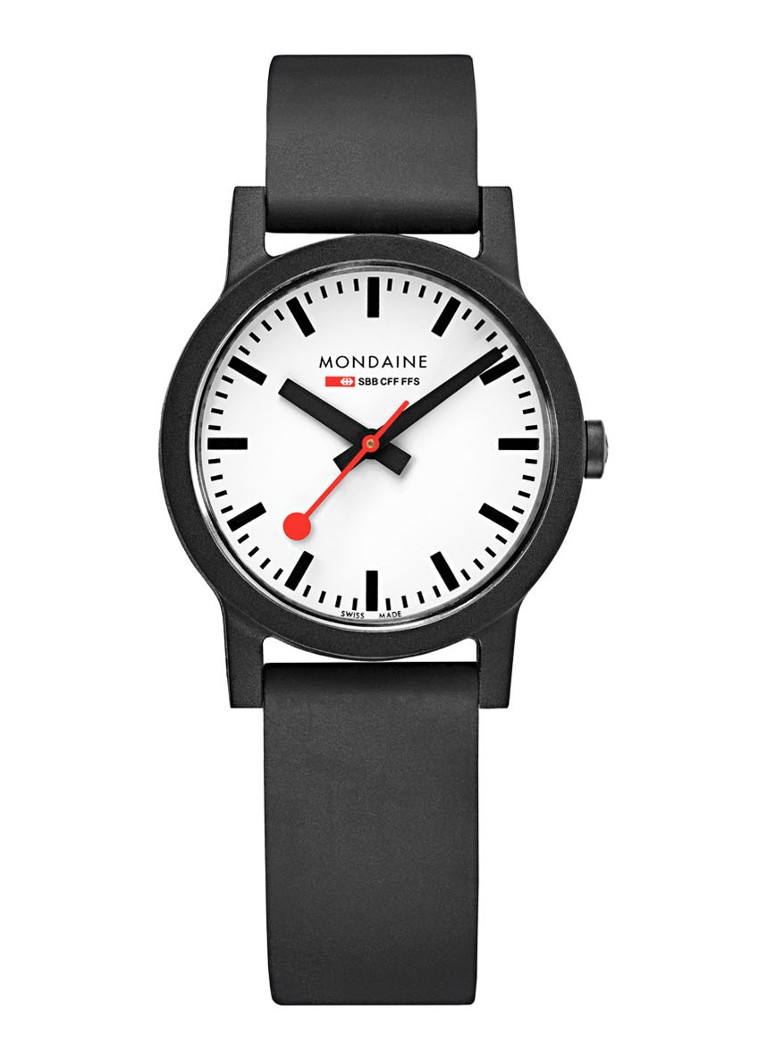 Mondaine - Essence horloge MS1.32110.RB - Zwart