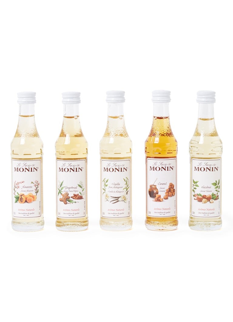 Monin - Coffee Siropen geschenkset 50 ml set van 5 - Wit
