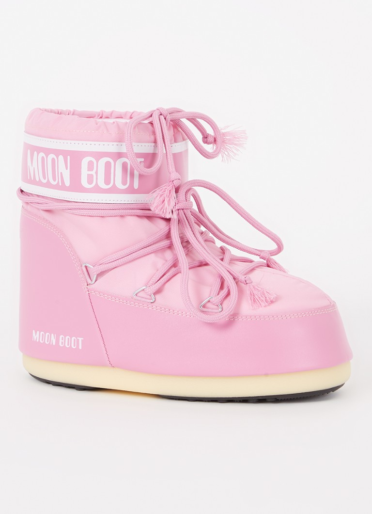 Moon Boot - Icon Low Glance snowboot met waterafstotende coating  - Roze