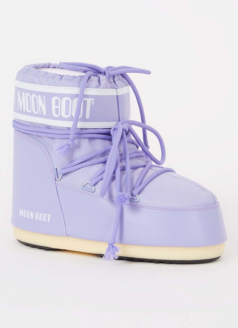 Moon Boot - Icon Low Glance snowboot met waterafstotende coating  - Lichtpaars
