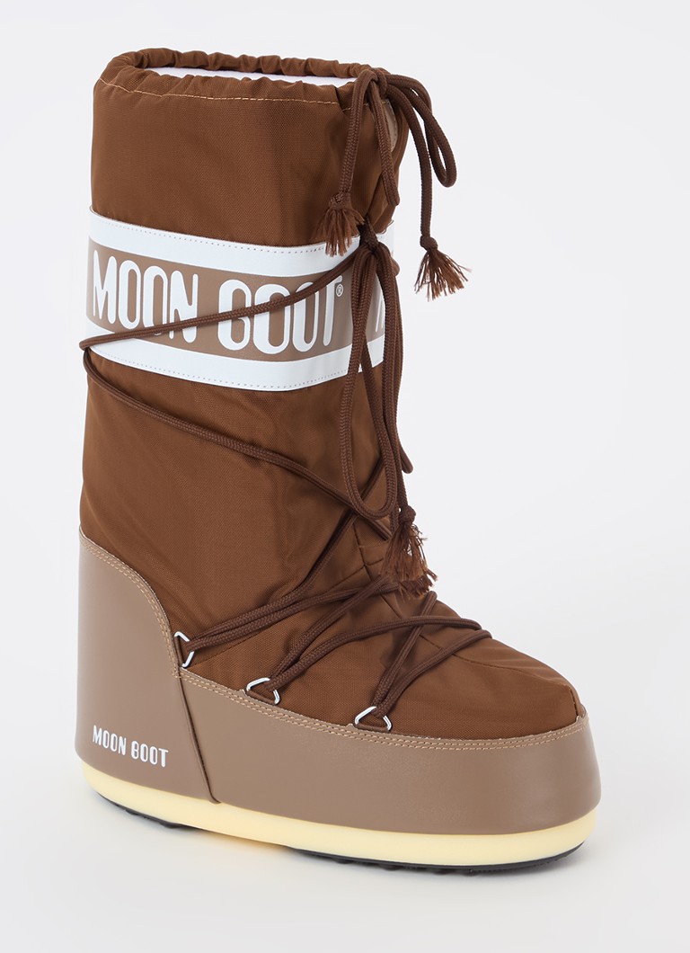 Moon Boot - Icon snowboot met waterafstotende coating - Bruin