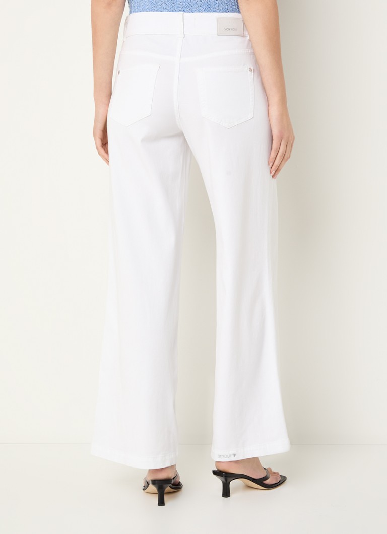 Mos Mosh Colette mid waist straight fit broek in lyocellblend
