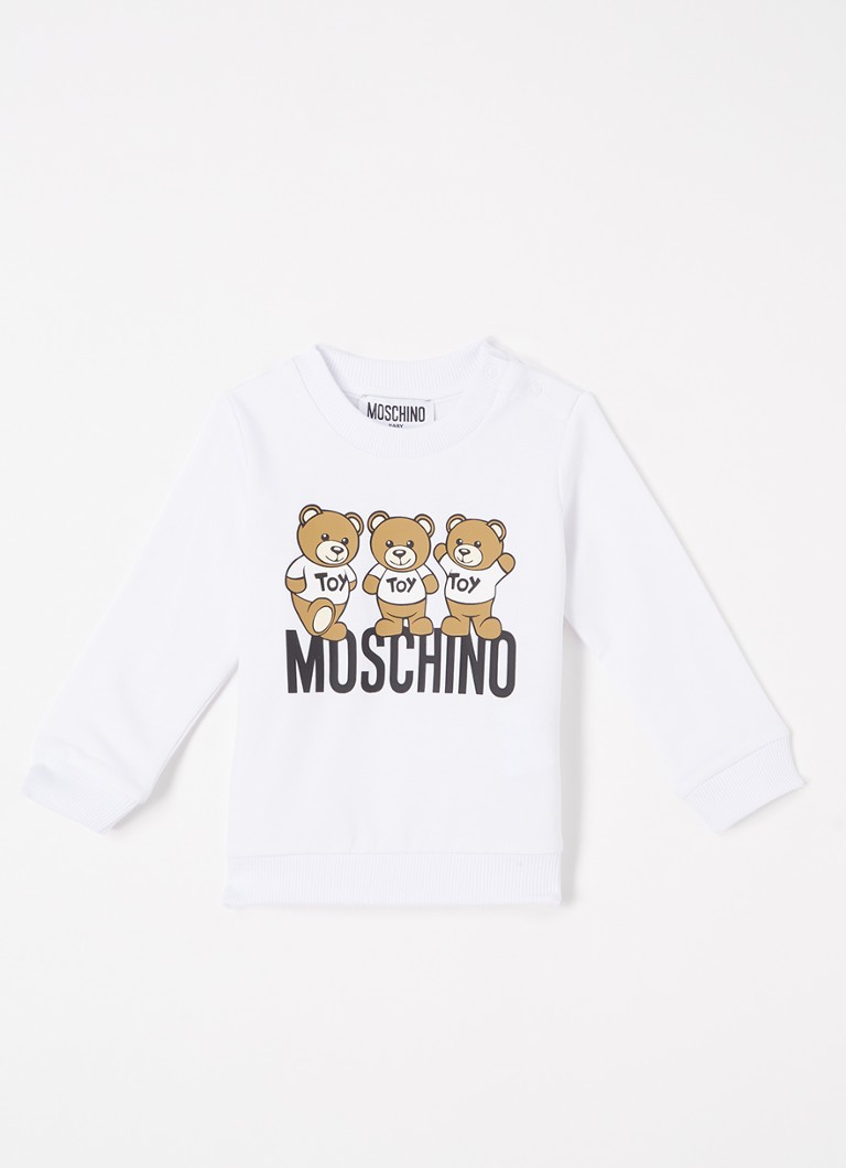 Verniel Verraad Marco Polo Moschino Sweater met logoprint • Wit • deBijenkorf.be