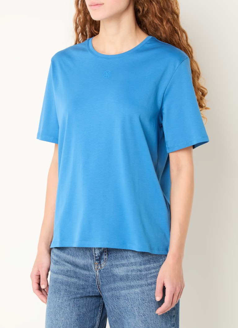 MSCH Copenhagen - Melea Icon T-shirt van biologisch katoen - Blauw