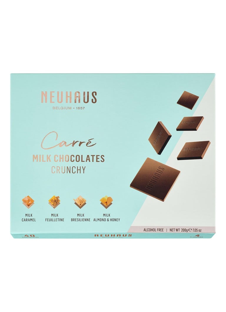 Neuhaus - Carré Crunchy box chocoladetabletten 40 stuks - Multicolor