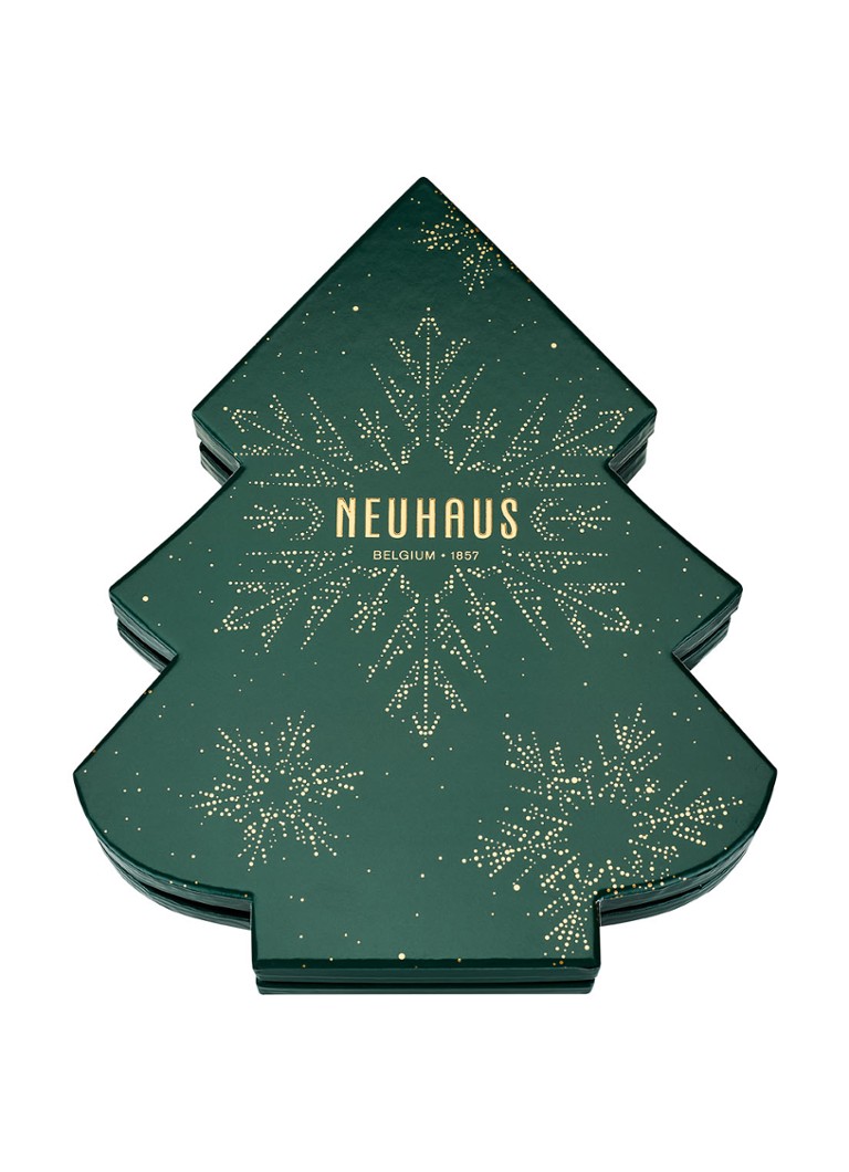 Neuhaus - Kerstboombox chocolade bonbons 27 stuks  - Groen