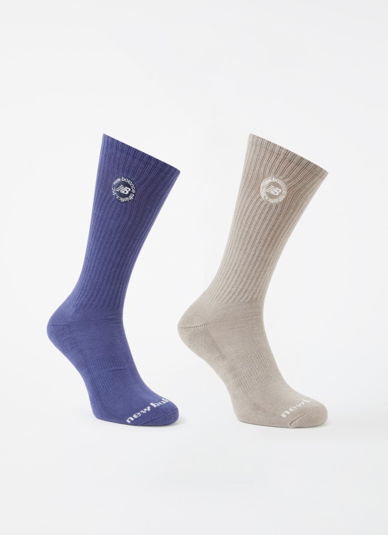 New Balance - Sokken met logo in 2-pack - Paars
