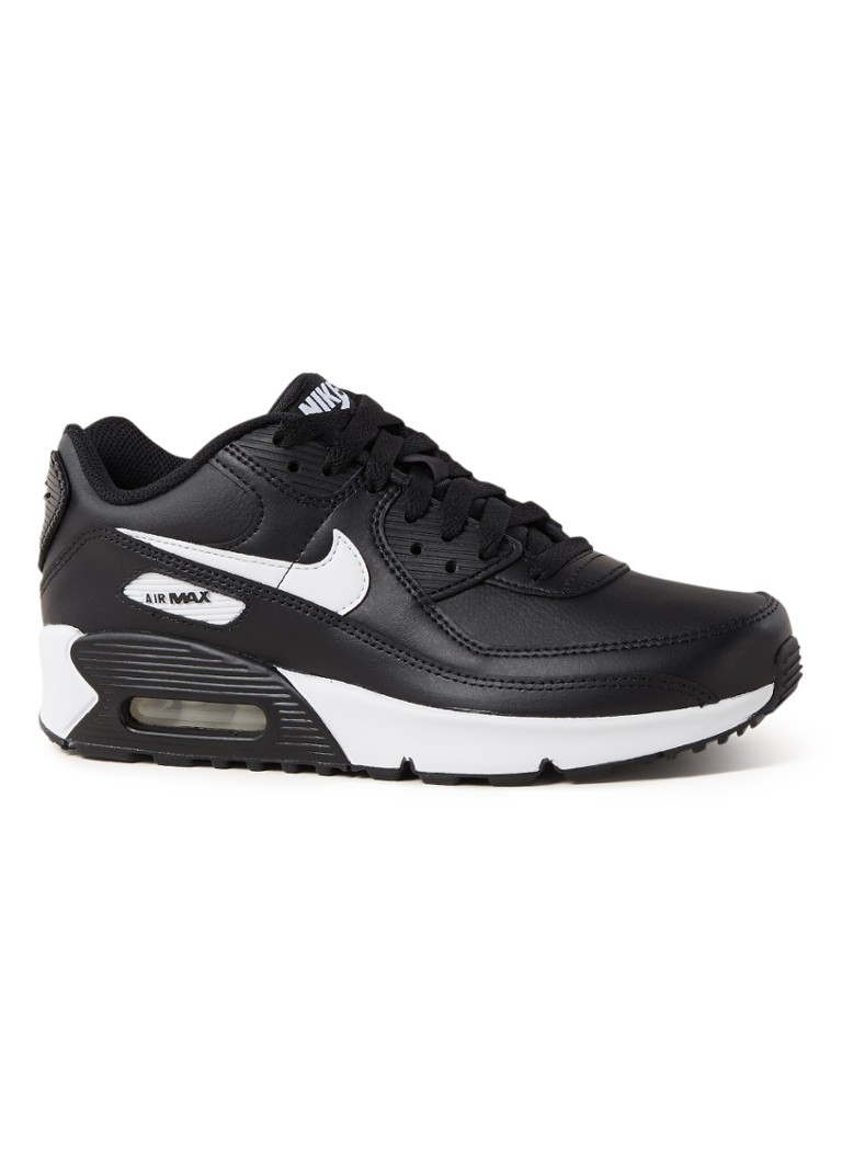 Springen Omringd Demon Play Nike Air Max 90 sneaker met leren details • Zwart • deBijenkorf.be