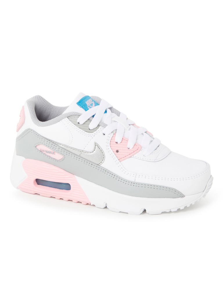 Agressief doorboren Slim Nike Air Max '90 sneaker met leren details • Multicolor • deBijenkorf.be