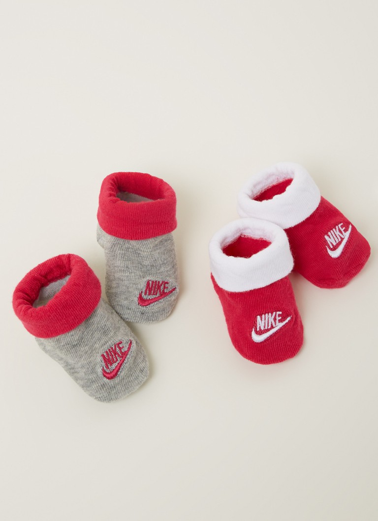 Nike Chaussettes Bebe Avec Logo En Pack De 2 Fuchsia De Bijenkorf