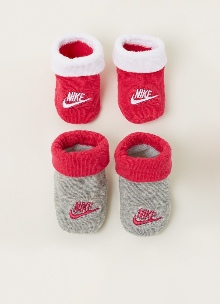 Nike Chaussettes Bebe Avec Logo En Pack De 2 Fuchsia De Bijenkorf