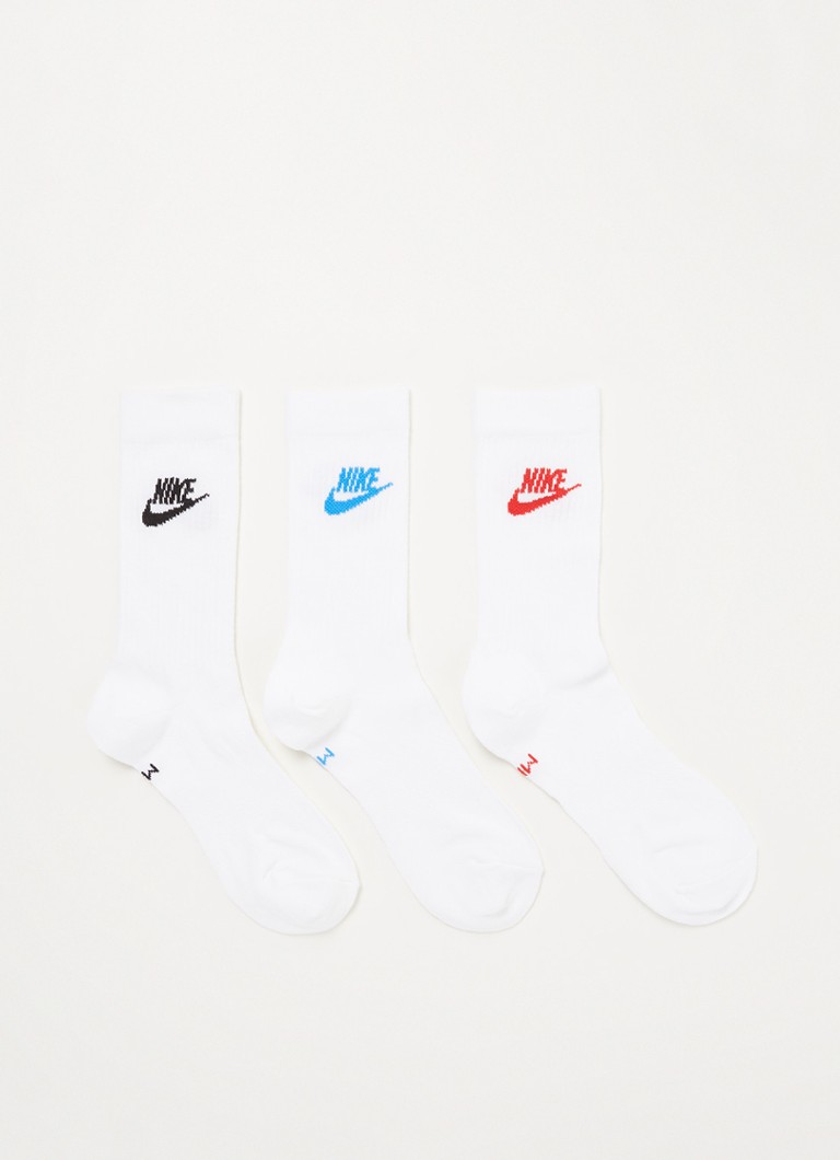 Nike - Everyday Essential Crew sokken in 3-pack - Wit