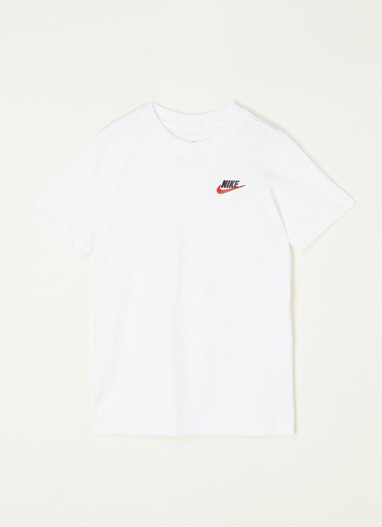 Nike - Futura T-shirt met logoborduring - Wit
