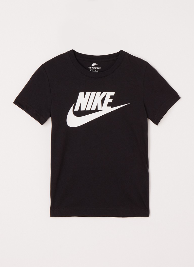 Nike - Futura T-shirt met logoprint - Zwart