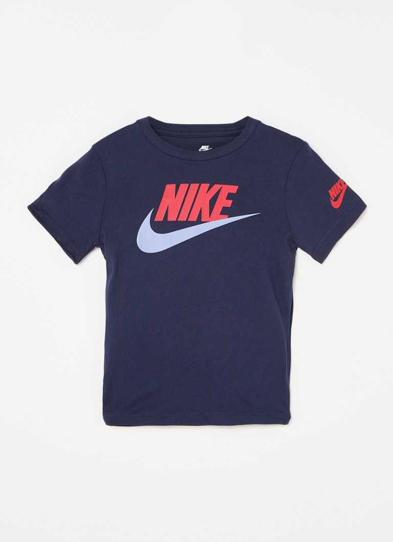 Nike T-shirt logoprint • Donkerblauw deBijenkorf.be