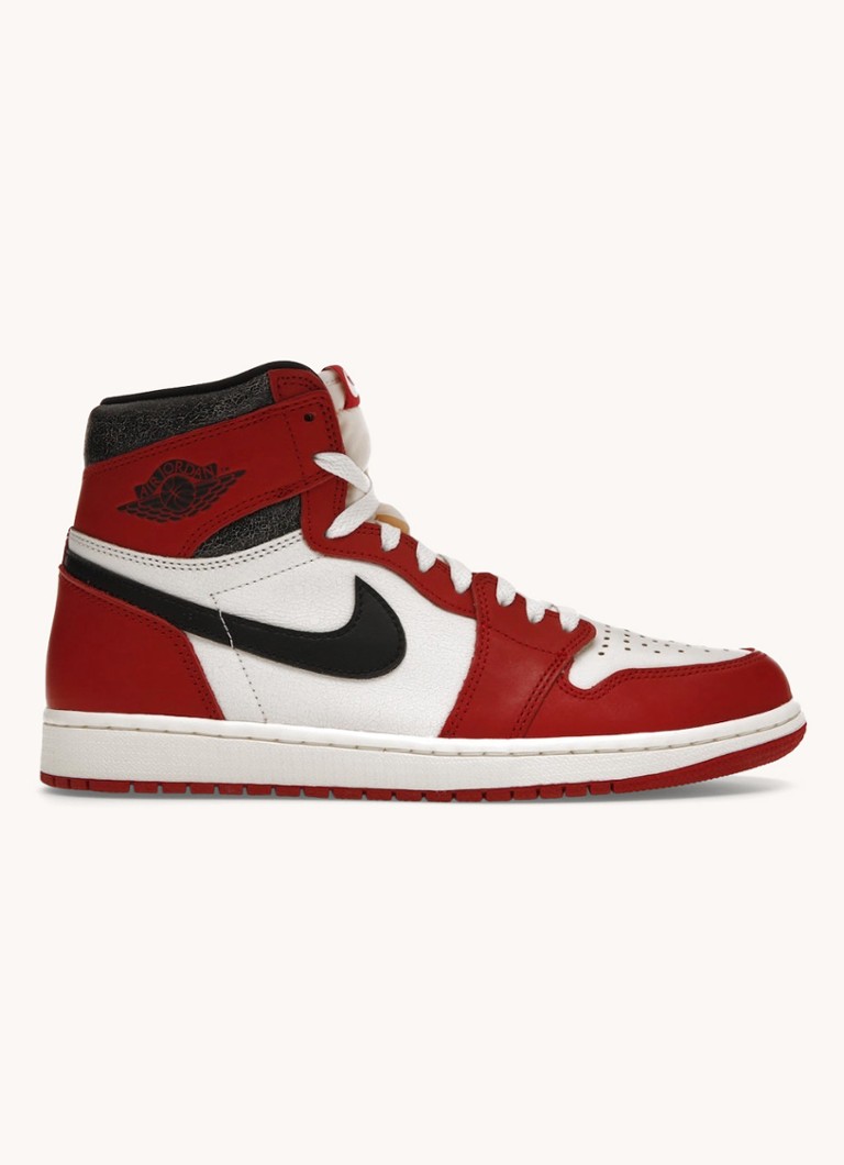 Nike - Jordan 1 High OG Chicago Lost & Found sneaker van leer - Rood