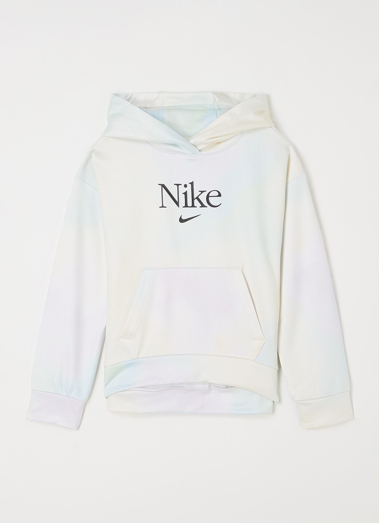 Nike - Sweat à capuche avec imprimé logo - Jaune clair